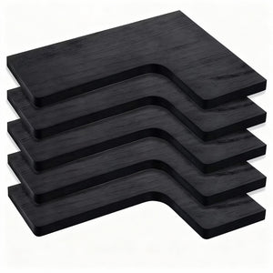 Rustic Corner Floating Shelves Set of 5 – Wall Mounted Wood Shelves