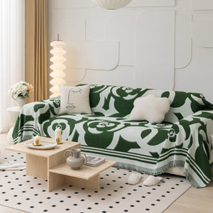 Chenille Sofa Cover Blanket, Couch Cover Blanket Throws for Couches Living Room Furniture Throw Covers