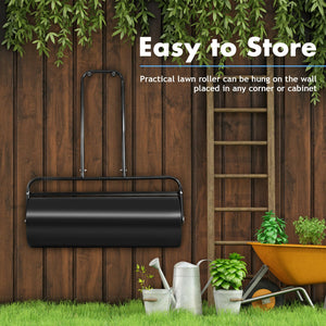 36 x 12 Inches Tow Lawn Roller Water Filled Metal Push Roller