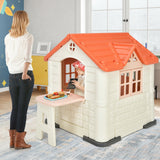 Kid ™s Playhouse Pretend Toy House For Boys and Girls 7 Pieces Toy Set-Pink