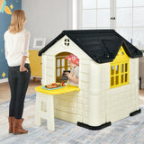 Kid ™s Playhouse Pretend Toy House For Boys and Girls 7 Pieces Toy Set-Pink