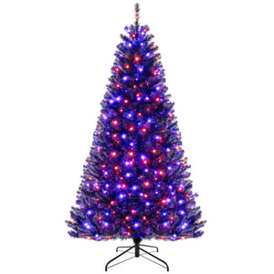 6/7/8 Feet Artificial Christmas Tree with 6 Lighting Modes and Spooky Sounds-8 ft
