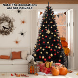 6/7/8 Feet Artificial Christmas Tree with 6 Lighting Modes and Spooky Sounds-8 ft