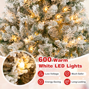 6/7/8 Feet Artificial Xmas Tree 3-Minute Quick Shape-8 ft