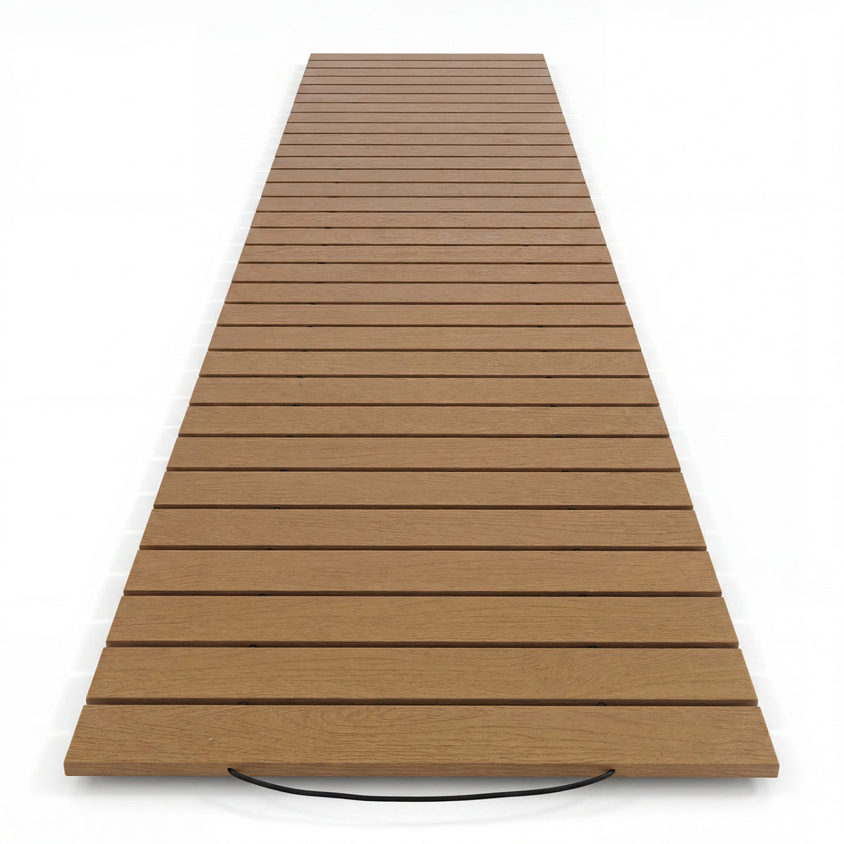 8 Feet Outdoor Pathway Straight Roll-Out Patio Boardwalk-Brown