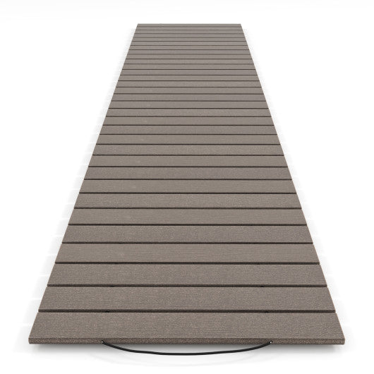 8 Ft Outdoor Garden Pathway Patio Roll Out Straight Walkways with Metal Wire Connection-M