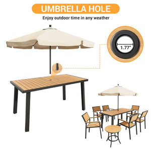Grain Outdoor Dining Set, 8-Piece