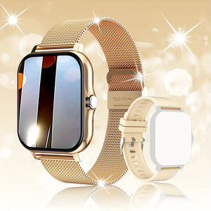 New Women Waterproof Smart Watch With T80/P70 Bluetooth and Heart Rate Monitor Fitness Tracker Luxury New Lady Smartwatch