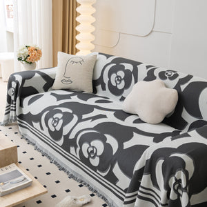 Chenille Sofa Cover Blanket, Couch Cover Blanket Throws for Couches Living Room Furniture Throw Covers