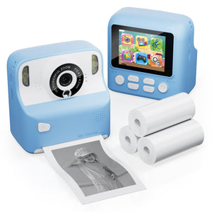 JoyBox KC2 Kids Multi-Function Instant Print 16x Digital Zoom Camera w/ 2.4 Inch Screen & Built-In Inkless Printer - Perfect Fun for Ages 3-12! by Contixo