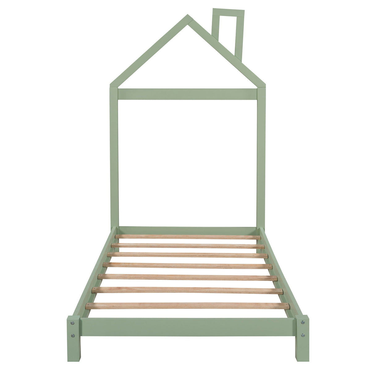 Platform Bed With House Shaped Headboard by Couch.com