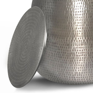 Griffen - Handcrafted Metal Storage Accent Table by Couch.com