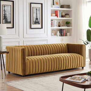 Dominic - Channel Tufted Sofa by Couch.com