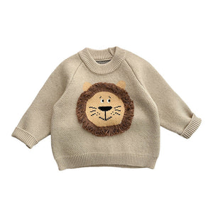 Boys' Korean Style Western Style Pullover Sweater