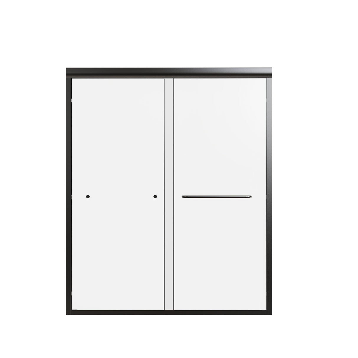 Semi-Frameless Double Sliding Shower Door, Bypass Shower Door, 1 / 4" (6Mm) Thick SGCC Tempered Glass Door by Couch.com