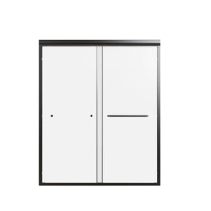 Semi-Frameless Double Sliding Shower Door, Bypass Shower Door, 1 / 4" (6Mm) Thick SGCC Tempered Glass Door by Couch.com