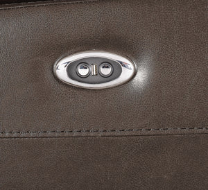 Aashi - Leather Gel Match Recliner Chair - Brown by Couch.com