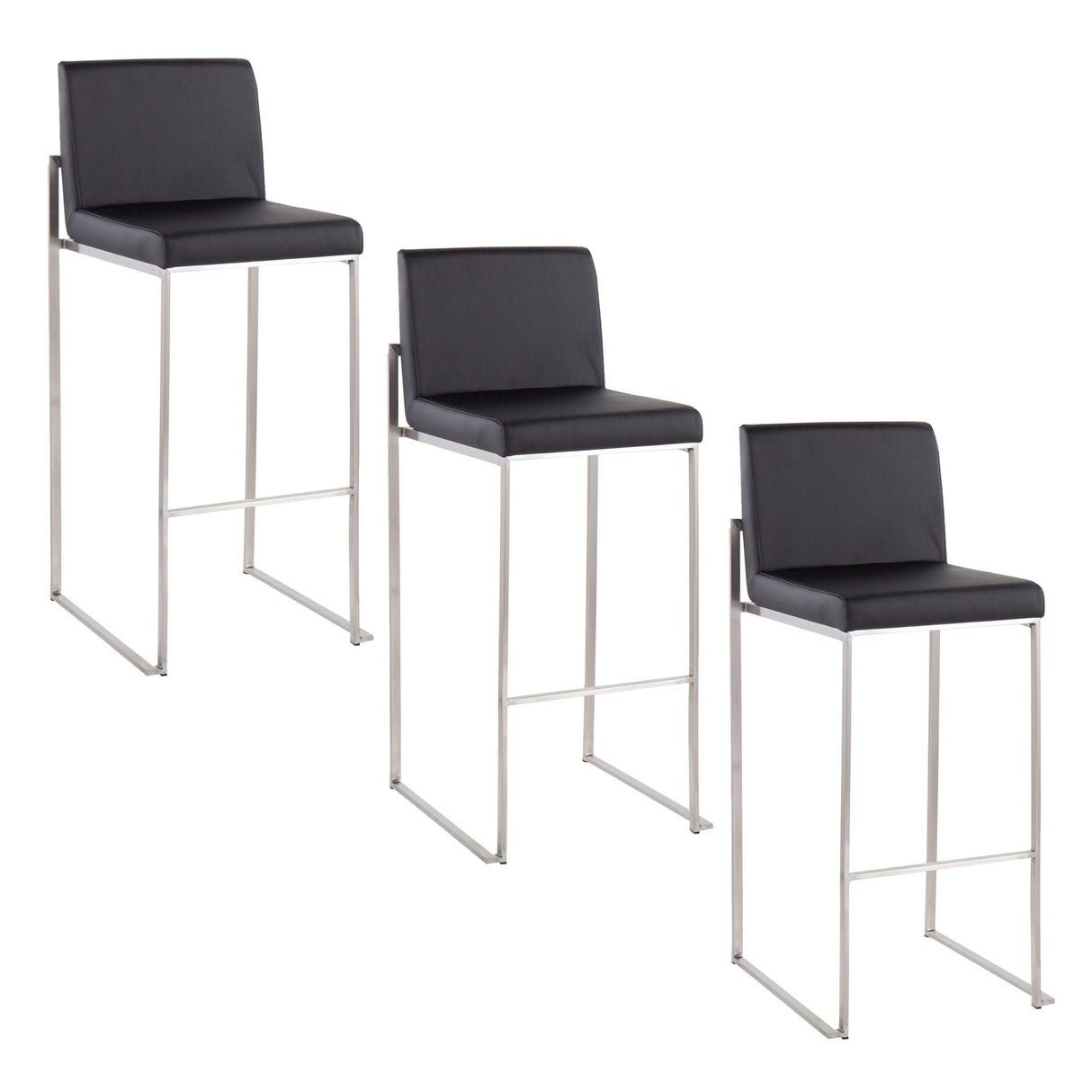 Fuji - Contemporary And Modern Elegance High Back Barstool by Couch.com