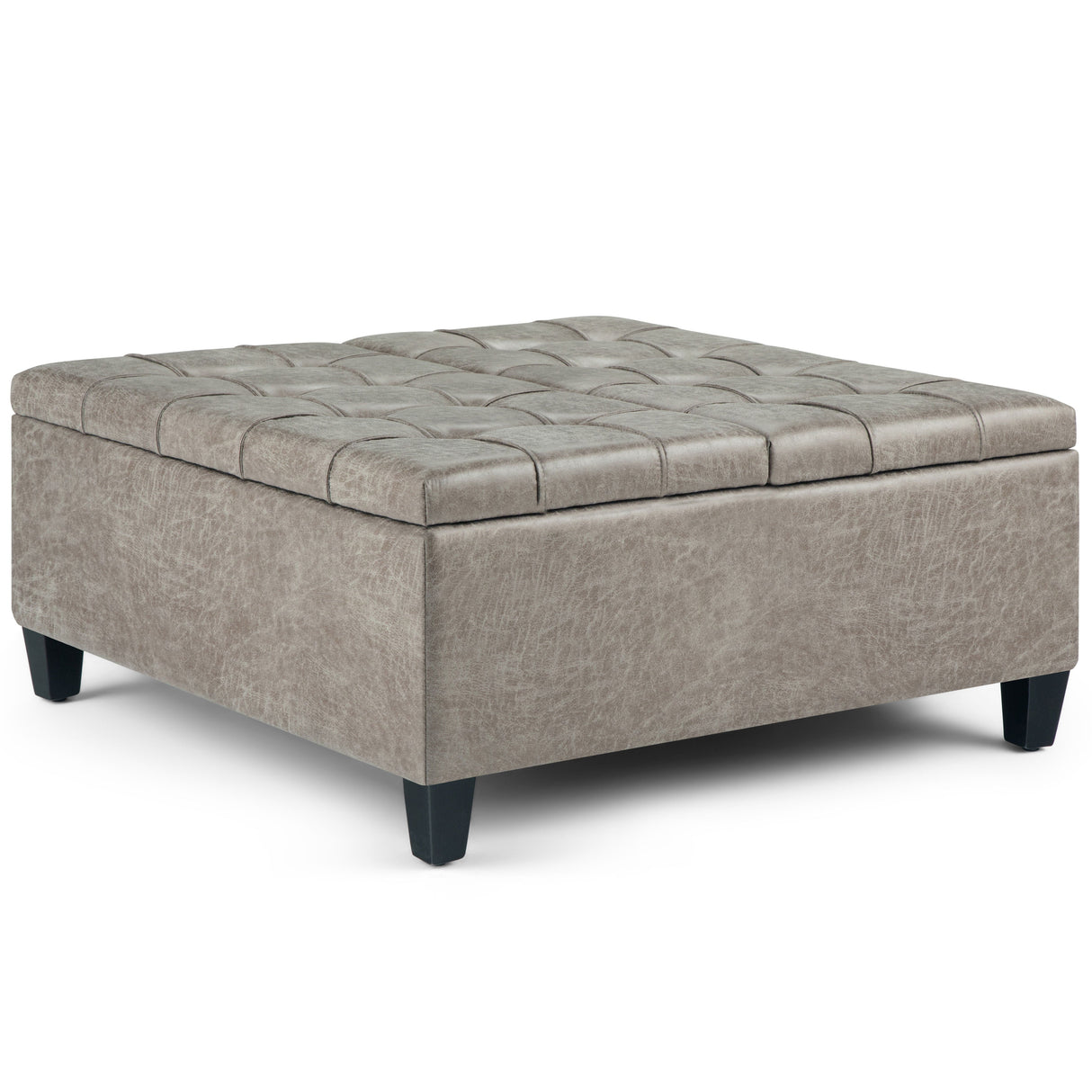 Harrison - Upholstered Coffee Table Storage Ottoman by Couch.com