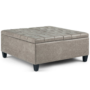 Harrison - Upholstered Coffee Table Storage Ottoman by Couch.com