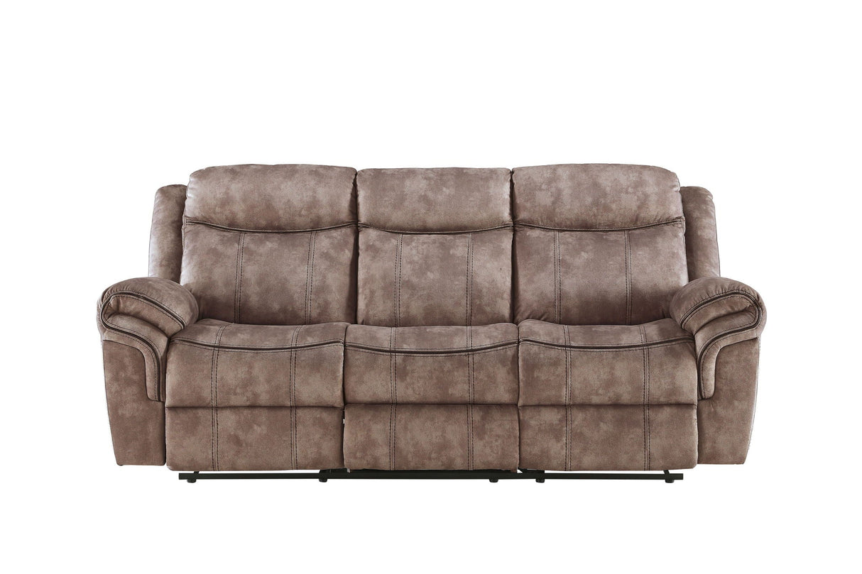 Zubaida Two Tone Recliner Sofa with USB Port and Drop Down Table