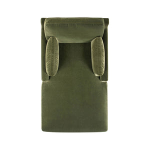 Pasadena - Modern Farmhouse Chaise Lounge Chair - Olive Green by Couch.com