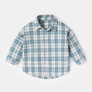 Fashion Men's Spring And Autumn Lattice Shirt