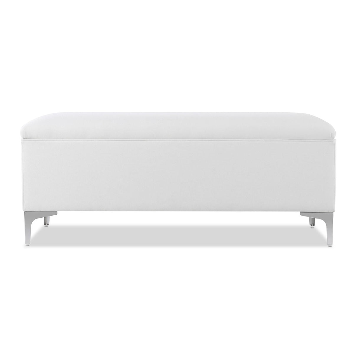 Madelyn - Modern Storage Bench - Bright White Dye by Couch.com
