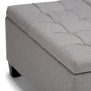 Harrison - Upholstered Coffee Table Storage Ottoman by Couch.com