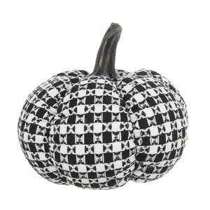 Set of Two Farmhouse Plaid Fabric Pumpkins by Bruce
