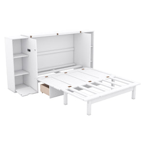 Murphy Bed With Shelves, Drawers And USB Ports by Couch.com