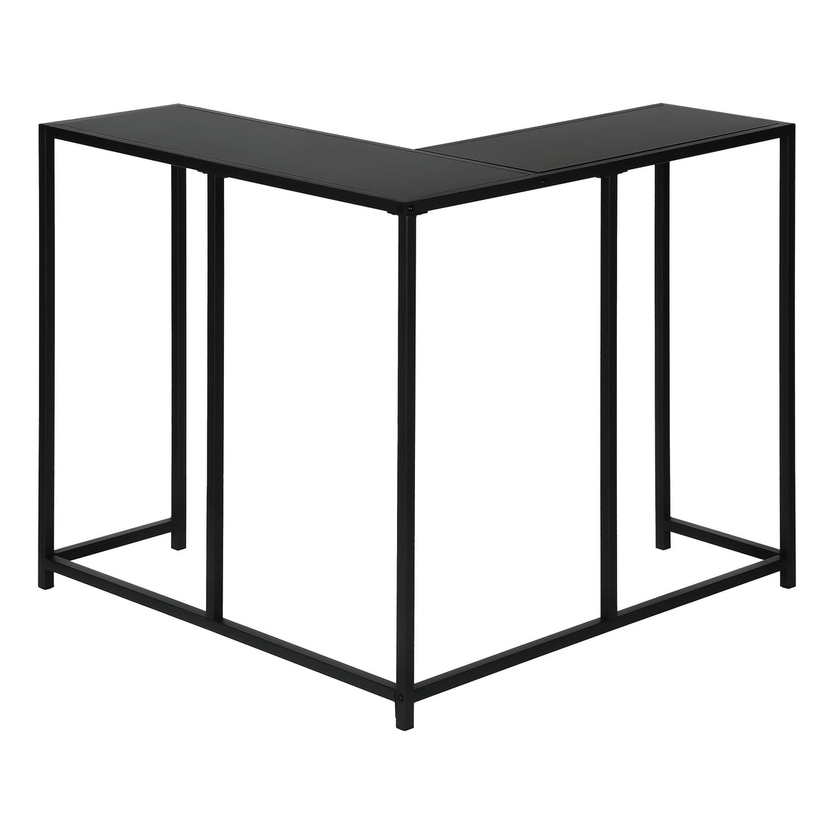Corner Accent Console Table For Entryway, Contemporary & Modern - Black by Couch.com