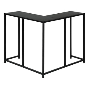 Corner Accent Console Table For Entryway, Contemporary & Modern - Black by Couch.com