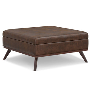 Owen - Multifunctional Square Coffee Table Storage Ottoman by Couch.com