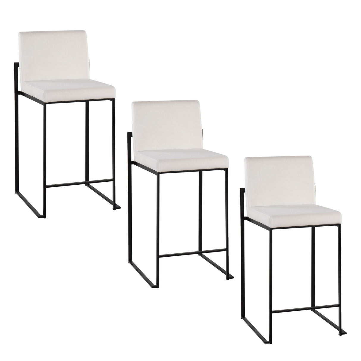Fuji - Contemporary Modern Elegance, High Back Counter Stool by Couch.com