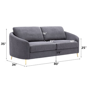 Sofa - Gray - Linen