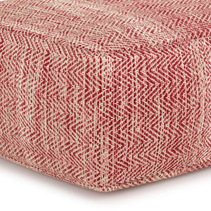 Nate - Handcrafted Square Pouf by Couch.com