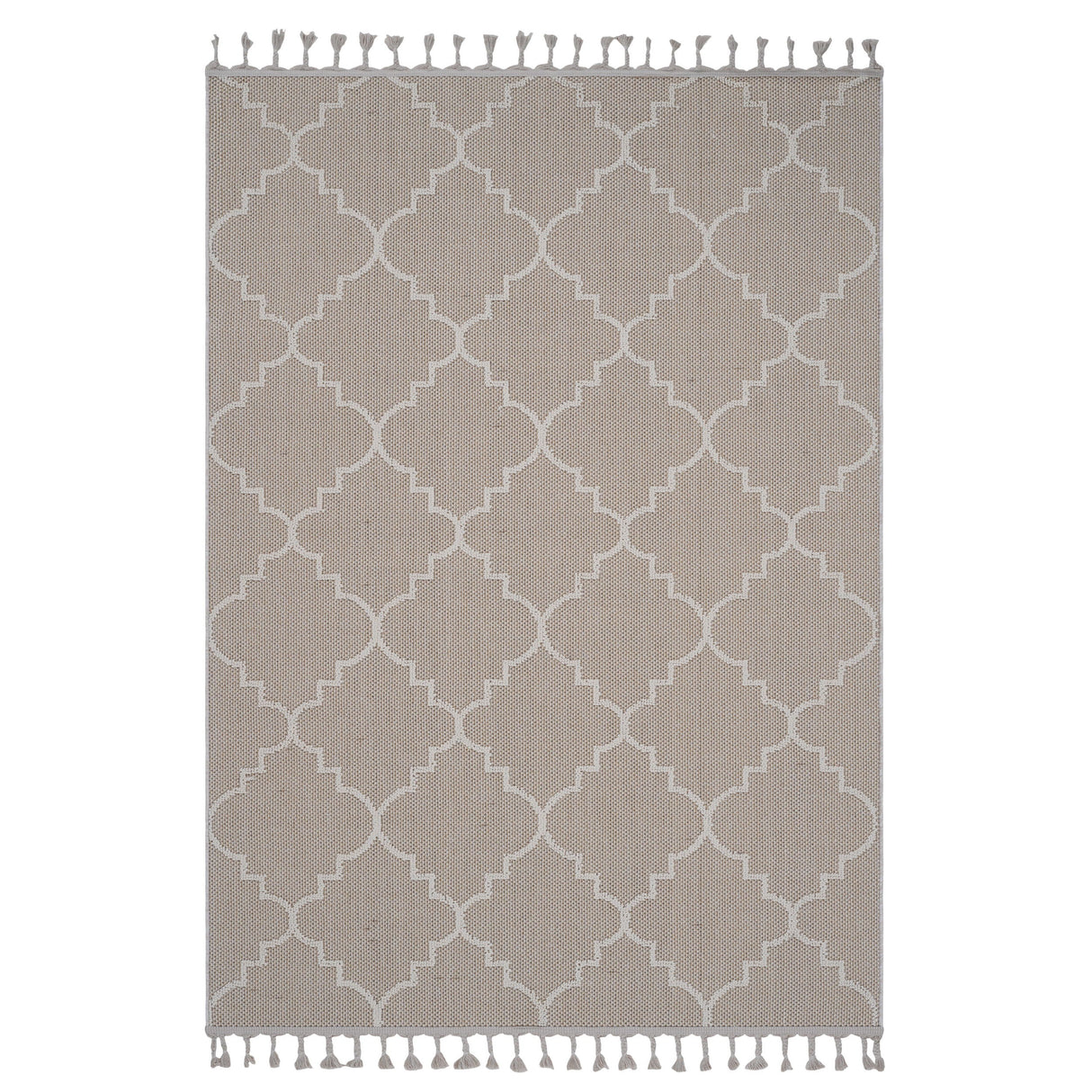 Guros - 4' X 6' Trellis Indoor / Outdoor Area Rug - Ivory by Couch.com