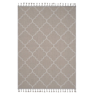 Guros - 4' X 6' Trellis Indoor / Outdoor Area Rug - Ivory by Couch.com