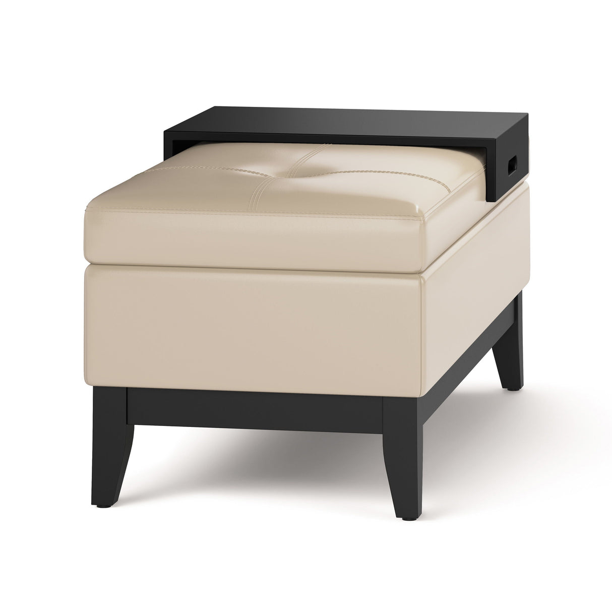 Oregon - Contemporary Storage Ottoman Bench With Tray by Couch.com
