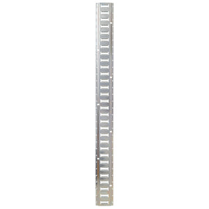 Universal E Track Tie-Down Rail Kit For Trucks, Vans, Garages - Silver