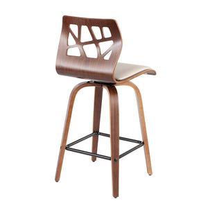 Folia - Mid Century Modern Counter Stool (Set of 2) by Couch.com