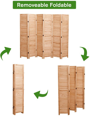 Panel Wooden Folding Room Divider by Couch.com