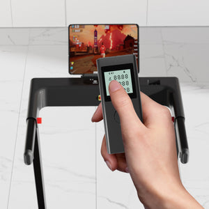 DeerRun All-New 2026 A1 Pro Move+ Smart Foldable Treadmill with 6% Incline & NFC | 350Lbs, 10mph, Black