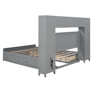 Bed With All In One Cabinet, Shelf And Sockets by Couch.com