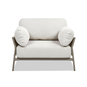 Jasper - Upholstered Patio Deep Seating Armchair - Wheat Beige by Couch.com
