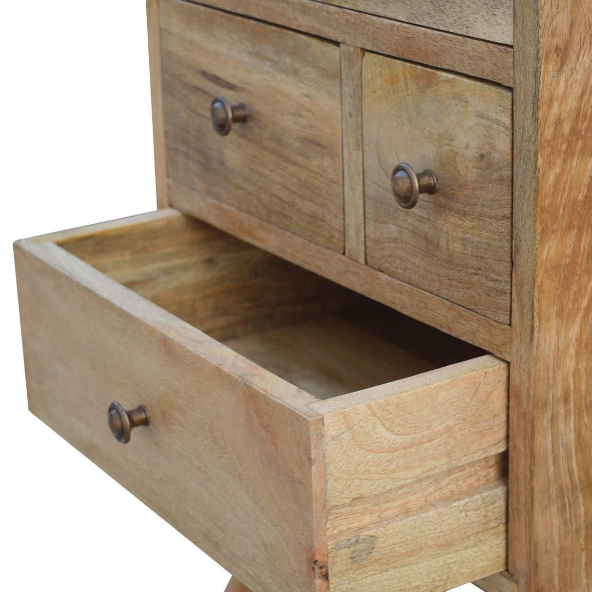 Nordic Style 4 Drawer Multi Nightstand - Oak by Couch.com
