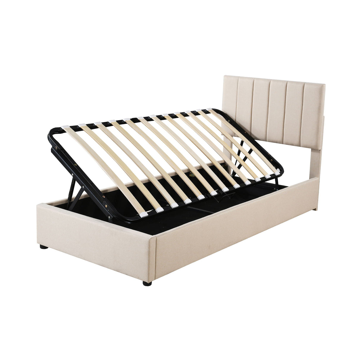Upholstered Platform Bed With A Hydraulic Storage System by Couch.com