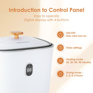 Extra Large Towel Warmers, Luxury Bucket Towel Warmers, Large Towel Warmers For The Bathroom - White by Couch.com