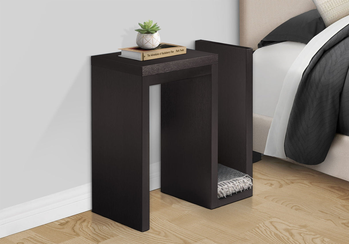 Accent Side Table, Narrow, Small, Contemporary & Modern - Brown by Couch.com